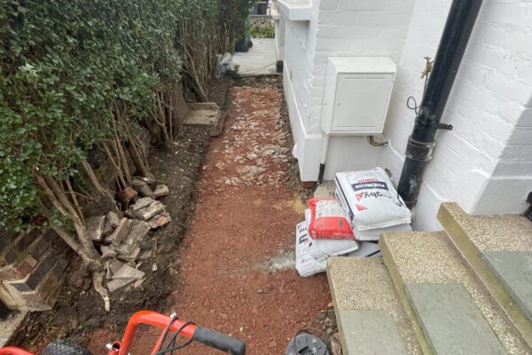 Muswell Hill Victorian tiles before